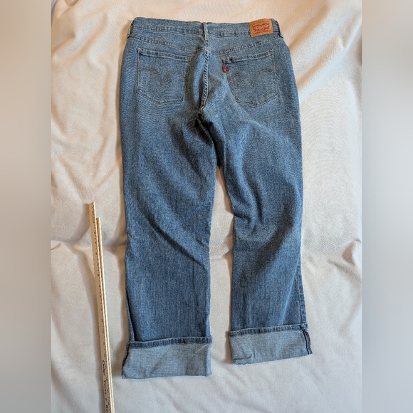 Levi's 505 Women's Cropped Jeans Sz 14 - Picture 4 of 10
